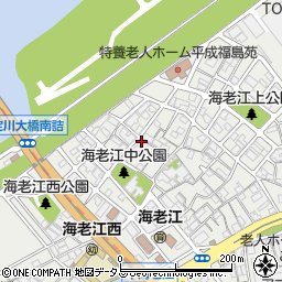 大阪府大阪市福島区海老江周辺の地図