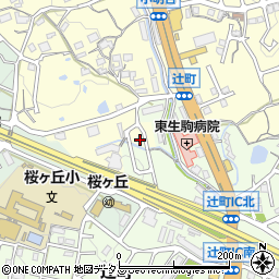 奈良県生駒市小明町1538-11周辺の地図