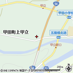 広島県安芸高田市甲田町上甲立694周辺の地図