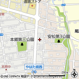 静岡県浜松市中央区本郷町1317周辺の地図
