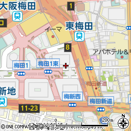 サンドラッグ大阪駅前第４ビル地下２階店周辺の地図