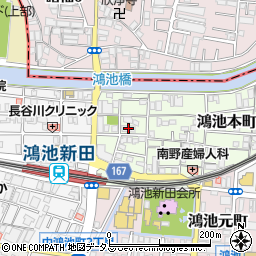 Ｃｏｍｆｙ鴻池新田駅前周辺の地図
