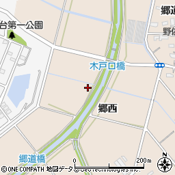 愛知県豊橋市野依町郷西周辺の地図