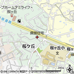 県営住宅周辺の地図