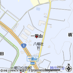 愛知県豊橋市東細谷町一里山周辺の地図