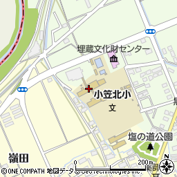 菊川市立小笠北小学校周辺の地図