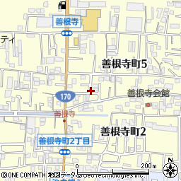 大阪府東大阪市善根寺町5丁目1周辺の地図