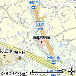 奈良県生駒市辻町4周辺の地図