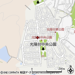 奈良県生駒市光陽台周辺の地図