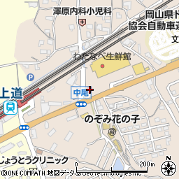 岡山県岡山市東区中尾294周辺の地図