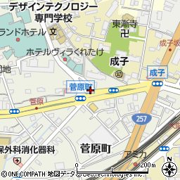 静岡県浜松市中央区菅原町14周辺の地図