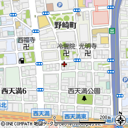 ファミリーマート西天満店周辺の地図