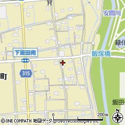 静岡県浜松市中央区下飯田町189周辺の地図