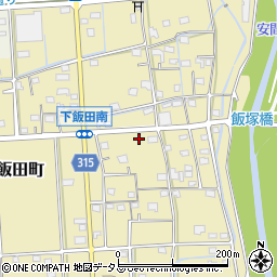 静岡県浜松市中央区下飯田町186周辺の地図