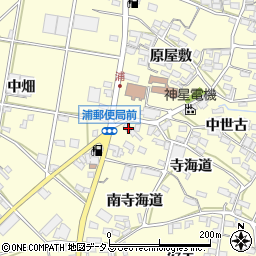 愛知県田原市浦町寺海道48周辺の地図
