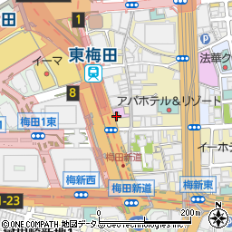 御堂筋キタムラビル周辺の地図