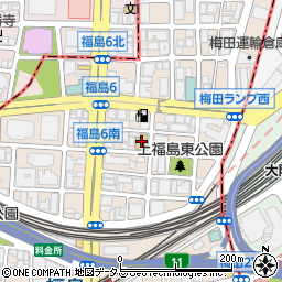 大阪ＩＴ会計専門学校大阪法律専門学校本館周辺の地図