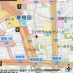 秋吉 曽根崎店周辺の地図
