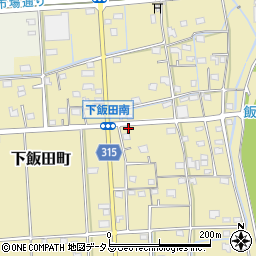 静岡県浜松市中央区下飯田町176周辺の地図