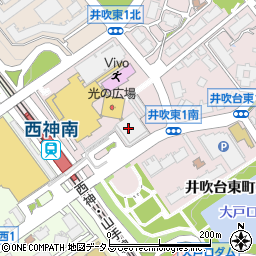 神戸市開発管理事業団西神南センタービル周辺の地図