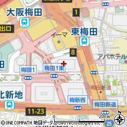 株式会社大阪エルシーセンター　レンタルオフィスキューブ周辺の地図