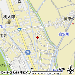 岡山県岡山市東区楢原290周辺の地図