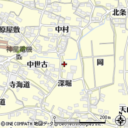 愛知県田原市浦町深堀24周辺の地図