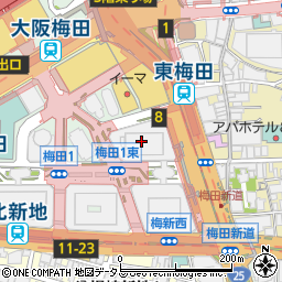 シャレード　梅田店周辺の地図