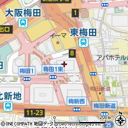 ハオ中国語アカデミー　梅田校周辺の地図