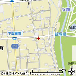 静岡県浜松市中央区下飯田町188周辺の地図
