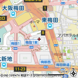 みずほ銀行梅田支店 ＡＴＭ周辺の地図