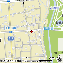 静岡県浜松市中央区下飯田町191周辺の地図