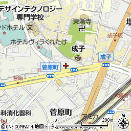 静岡県浜松市中央区菅原町13周辺の地図