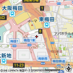 大黒屋質大阪駅前第四ビル店周辺の地図