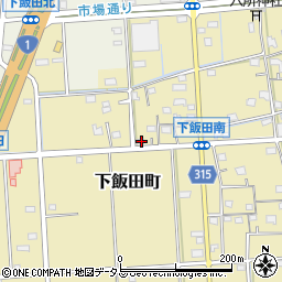 静岡県浜松市中央区下飯田町486周辺の地図