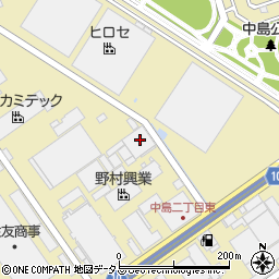 アイエスケー株式会社　中島工場周辺の地図