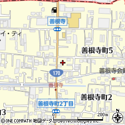 大阪府東大阪市善根寺町5丁目1-9周辺の地図