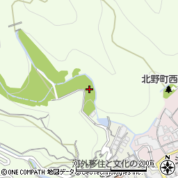 兵庫県神戸市中央区神戸港地方西山周辺の地図