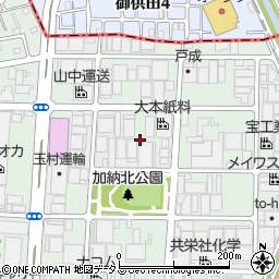 大阪府東大阪市加納5丁目周辺の地図