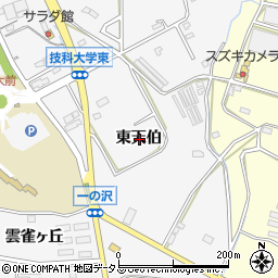 愛知県豊橋市天伯町東天伯周辺の地図