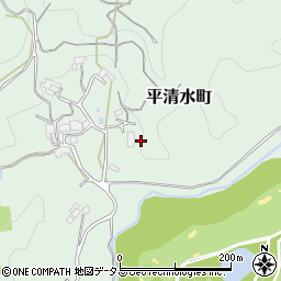 奈良県奈良市平清水町周辺の地図