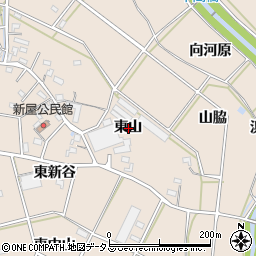 愛知県豊橋市野依町東山周辺の地図