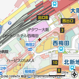 大阪駅前周辺の地図