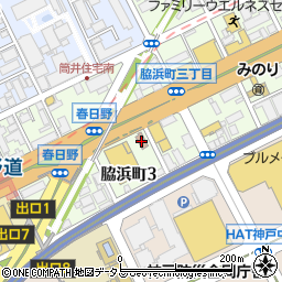 神戸市環境局中央事業所周辺の地図
