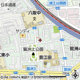 赤阪鷺洲倉庫周辺の地図