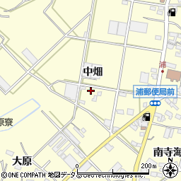愛知県田原市浦町中畑114周辺の地図