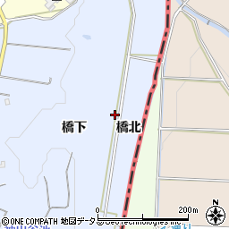 愛知県豊橋市東細谷町橋北周辺の地図