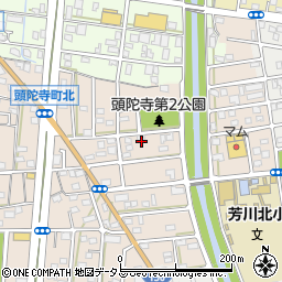 静岡県浜松市中央区頭陀寺町周辺の地図