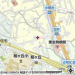 奈良県生駒市小明町1420周辺の地図