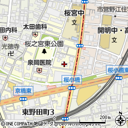 コンフォール京橋周辺の地図